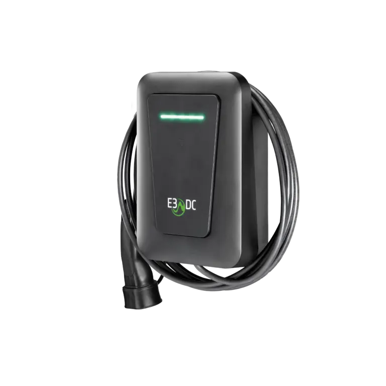 Wallbox efy angeschlagenes Kabel seitlich